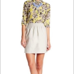 J.Crew linen blend sidewalk skirt